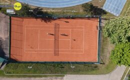kort tenisowy na stadionie MOSiR w Działdowie