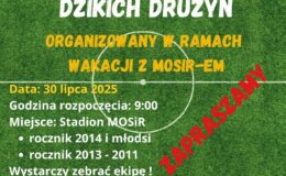 Miejski Ośrodek Sportu i Rekreacji zaprasza na Turniej Piłki Nożnej "Dzikich Drużyn" 