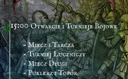 plakat informujący o Turnieju Rycerskim w Działdowie