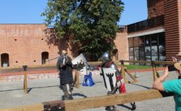 Turniej Rycerski na dziedzińcu zamkowym