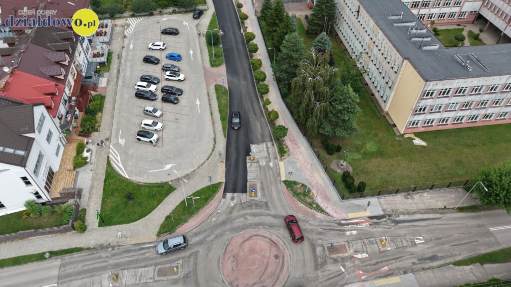 Uwaga. Utrudnienia w ruchu na ulicy Polnej ulicy Polnej z lotu ptaka