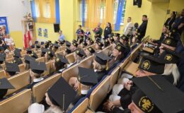 Dyplomatorium i czepkowanie absolwentów Wyższej Szkoły Gospodarki Kolegium Nauk Stosowanych Filii w Działdowie