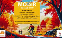 plakat informujący o Jesienny Rajdzie Rowerowym 2025 organizowanym przez MOSiR Działdowie