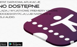 grafika informująca o aplikacji „Kino Dostępne”