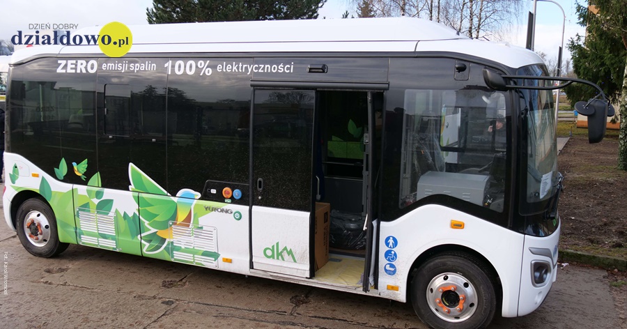 elektryczny autobus Działdowskiej Komunikacji Miejskiej