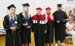 Dyplomatorium i czepkowanie absolwentów Wyższej Szkoły Gospodarki Kolegium Nauk Stosowanych Filii w Działdowie