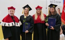Dyplomatorium i czepkowanie absolwentów Wyższej Szkoły Gospodarki Kolegium Nauk Stosowanych Filii w Działdowie