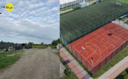 zmodernizowany Orlik przy ul. Świerkowej i nowe latarnie przy ul. Legionów Polskich