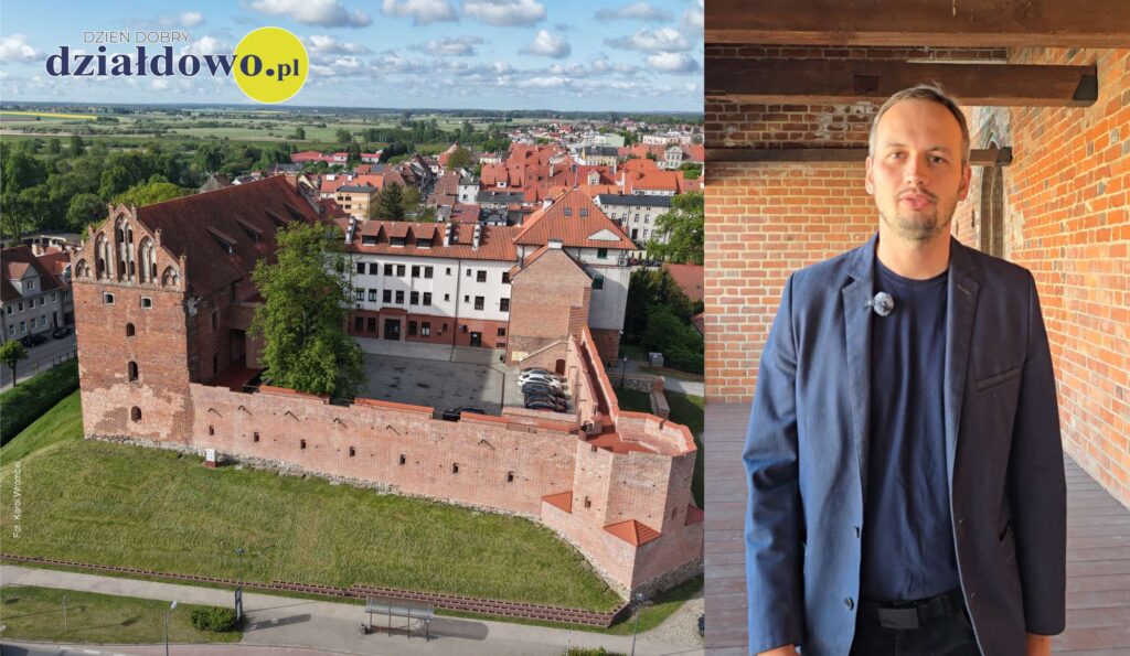 Pozwiedzaj nasz zamek z przewodnikiem zamek z lotu ptaka i Krzysztof Siemianowski