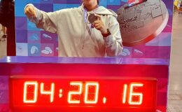 Paulina Szarmacher po ukończeniu maratonu w Poznaniu