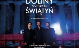 plakat informujący o koncercie „Il Volo. Najnowszy koncert z Doliny Świątyń". Retransmisja letniego show z Agrigento na Sycylii 2024 w kinie Apollo w Działdowie