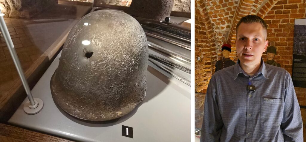 Hełm polski wz. 31 („Salamandra”). Zabytek miesiąca hełm polski wzór 31 i muzealnik Artur Paweł Barcikowski