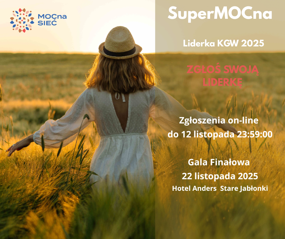 plakat informujący o możliwości wzięcia udziału w konkursie SuperMOCna 2025