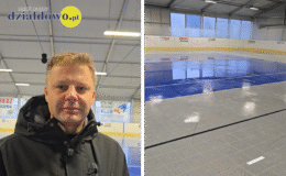 dyrektor Miejskiego Ośrodka Sportu i Rekreacji, Kacper Leśny na Lodowisku Miejskim