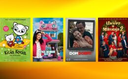 plakaty takich filmów jak: "Uwierz w Mikołaja 2", "Dom Dobry", "Koci domek Gabi: film", "Kicia Kocia ma braciszka"