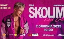 plakat informujący o koncercie Skolima w Działdowie