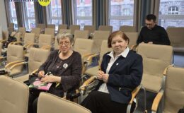 Anna Barbara Czuraj-Struzik z honorową odznaką Zasłużony dla Kultury Polskiej