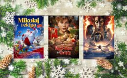 plakaty takich filmów jak: "Mysz masz na święta", "Mikołaj i ekipa" i "Avatar: Ogień i popiół"