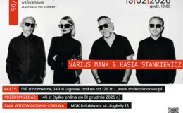 plakat informujący o  koncercie Varius Manx & Kasia Stankiewicz 90'/35