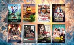 plakaty filmów jak "SpongeBob: Klątwa Pirata", "Avatar: Ogień i popiół", "Dziki", "Zwierzogród 2", "Ministranci", "Dom Dobry", "Piernikowe serce", "Dalej jazda! 2"