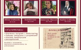 plakat informujący o Działdowskich Targach Książki w LO nr 2 w Działdowie