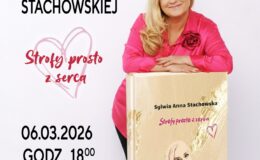plakat informujący o promocji tomik wierszy Sylwii Anny Stachowskiej w MBP w Działdowie
