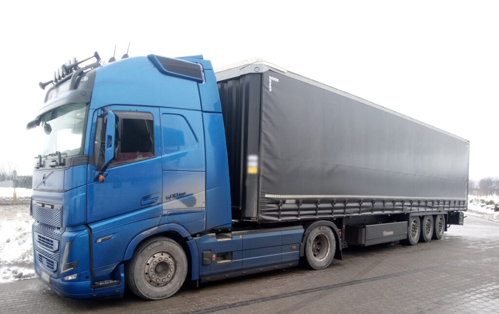 ciężarówka, działania BUS&TRUCK w powiecie działdowskim / fot. policja