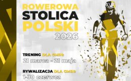 plakat informujący o akcji Rowerowa Stolica Polski 2026