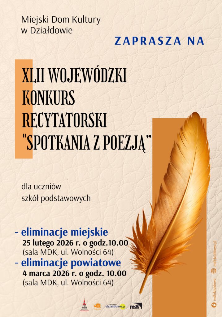 plakat informujący o konkursie