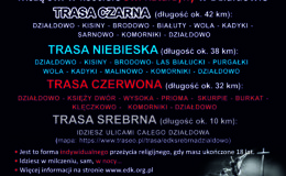 plakat informujący o Ekstremalnej Drogi Krzyżowej 2026  w Działdowie