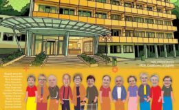 plakat informujący o spektaklu „Sanatorium pod ptaszkiem”
