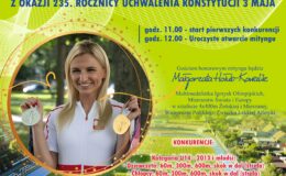 plakat informujący o zawodach