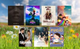 plakaty filmów jak:"Super Mario Galaxy Film", "Drama", "Mumia. Film Lee Cronina", "Arco", "Zabawa w pochowanego 2", "Ostatnia wieczerza", "Pucio"