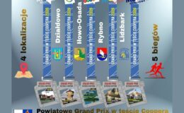 plakat informujący o Powiatowym Grand Prix w Teście Coopera