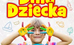 plakat informujący o Festynie z okazji Dnia Dziecka
