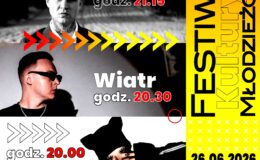 plakat zapraszający na Festiwal Kultury Młodzieżowej w Działdowie