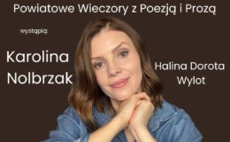 plakat informujący o drugim spotkaniu z cyklu Powiatowych Wieczorów z Poezją i Prozą 2026, które odbędzie się 5 lipca w Parku HDK w Działdowie