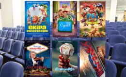plakaty filmów jak: "Ekipa Zwierzaków", "Spider-Man: Całkiem nowy dzień", "Psi Patrol i dinozaury", "Toy Story 5", "Ice Cream Man", „André Rieu. Niech żyje Maastricht!” Retransmisja letniego koncertu z Maastricht 2026