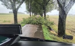 Groźny żywioł nad powiatem działdowskim. Ciężka praca strażaków