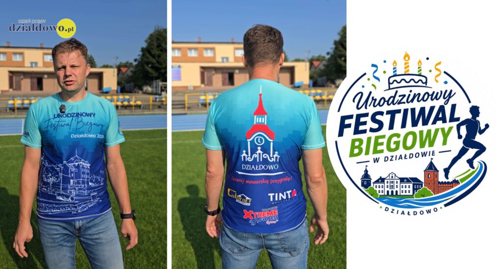Kacper Leśny w specjalnej urodzinowej koszulce Festiwalu Biegowego 2026