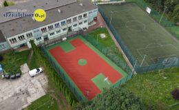 boisko sportowe przy ul. Lenartowicza w Działdowie z lotu ptaka / fot. Karol Wrombel