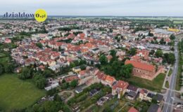 Działdowo z lotu ptaka - widok na miasto