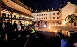 Magia ognia na zamkowym dziedzińcu. Za nami Działdowski Festiwal Ogniowy 2026