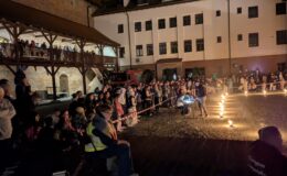 Magia ognia na zamkowym dziedzińcu. Za nami Działdowski Festiwal Ogniowy 2026
