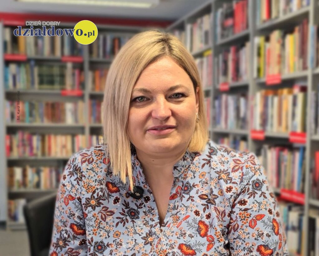 Dorota Kusik z Miejskiej biblioteki Publicznej w Działdowie