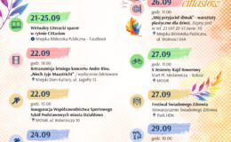 plakat informujący o Tygodniu Cittaslow w Działdowie
