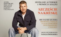 plakat informujący o spotkaniu z Filipem Chajzerem w Miejskim Domu Kultury w Działdowie